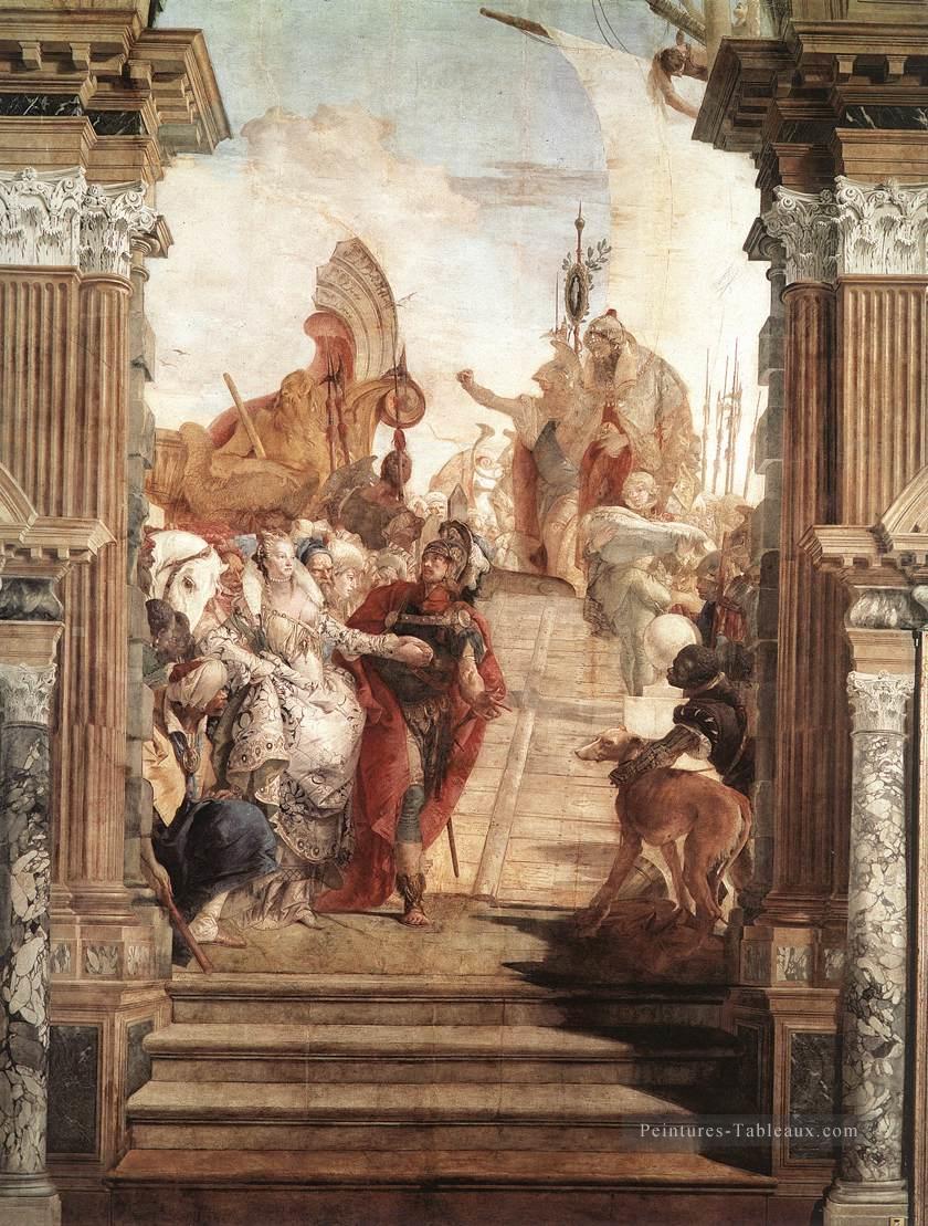 Palazzo Labia La rencontre d’Antoine et Cléopâtre Giovanni Battista Tiepolo Peintures à l'huile